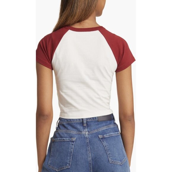 nwt CONEY ISLAND PICNIC Club Coney Cropped Cotton Baby Tee - Picture 6 of 6